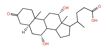 7a,12a-dihydroxy-5a-cholan-3-one-24-oic acid
